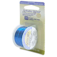 20 Gauge (.81 mm) - 6 yd (5.5 m) - Silver Plated - Silver Blue - AWD-20S-06-06YD