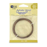 16 Gauge (1.3 mm) - 10 ft (3.1 m) - Antique Brass - AWB-16-24-10FT