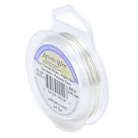 Silver Plated - Tarnish Resistant Silver - 24 Gauge (.51mm) - 15 yd (13.7 m) - AWS-24S-10-15YD