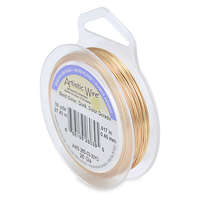 Silver Plated - Gold Color - 26 Gauge (.41 mm) - 30 yd (27.4 m) - AWS-26S-03-30YD