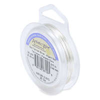 Silver Plated - Tarnish Resistant Silver - 26 Gauge (.41 mm) - 30 yd (27.4 m) - AWS-26S-10-30YD