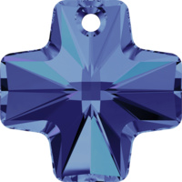 6866 - 20mm - Crystal Heliotrope (001 HEL) - Square Cross Crystal Pendant