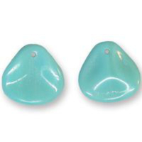 Petal 14mm x 13mm - Green Turquoise - PTL1413-63120 - 20 Bead Bag