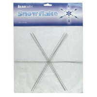 Wire Snowflake - 9" .8mm Thick - 4 Pieces - WS9
