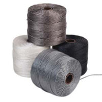 S-Lon Standard Twist Bead / Macrame Cord (TEX210) - Basic Mix - Grey / Cocoa / Black / White - 77yd Spools - SLBC-MIX1