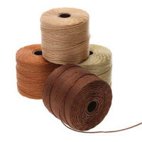 S-Lon Standard Twist Bead / Macrame Cord (TEX210) - Neutrals Mix - Brown / Khaki / Copper / Light Brown - 77yd Spools - SLBC-MIX5