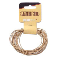 0.5mm Indian Leather Natural - 5 Yards - 4.5 Metres Spool