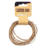1mm Indian Leather Natural - 5 Yards - 4.5 Metres Spool