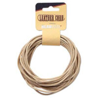 2mm Indian Leather Natural - 5 Yards - 4.5 Metres Spool