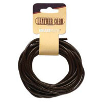 3mm Indian Leather Red Brown - 5 Yards - 4.5 Metres Spool