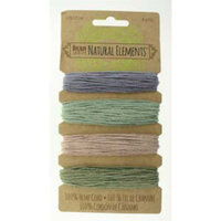 1.0mm Hemp Cord Vintage Colour Mix - 4 x 9m Card - HEMP4245