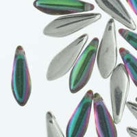 Dagger 5mm x 16mm Backlit Spectrum 25 Bead Strand - DGR51600030-29436