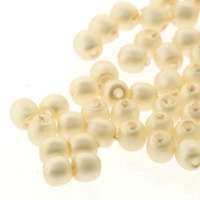 2mm Czech Glass Pearl - 150 Bead Strand - PRL02-70440M - Matte Cream