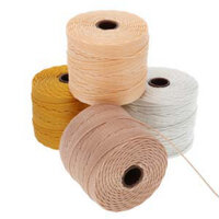 S-Lon Standard Twist Bead / Macrame Cord (TEX210) - Honey Butter Mix - Light Gold / Light Peach / Light Copper / Cream - 77yd Spools - SLBC-MIX122