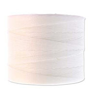 S-Lon Micro Twist Bead / Macrame Cord (TEX70) - White - SLMC-WHT