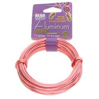 Petite Aluminum Wire Rose Gold 18 Gauge Round Wire - 39ft / 11.89m Spool - PDW18-RG