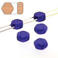 Honeycomb 6mm - HC0630090 - Cobalt - 30 Bead Strand