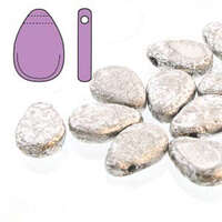 Tear Drop Beads - 30 Bead Strand - 9mm x 11mm - TD911-00030-27080 - Etch Crystal Labrador