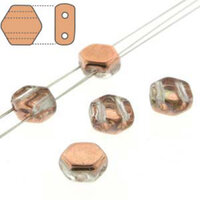 Honeycomb 6mm - HC0600030-27101 - Crystal Capri - 30 Bead Strand