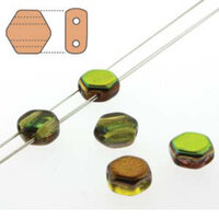 Honeycomb 6mm - HC0600030-95400 - Magic Yellow Brown - 30 Bead Strand
