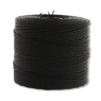 S-Lon Fine Twist Bead / Macrame Cord (TEX135) - Black - SL135-BK