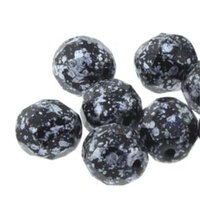 4mm Fire Polish Beads - Tweedy Silver 23980-45702 - 40 Bead Strand