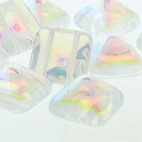 Pyramid Stud 12mm - Crystal AB - PYR1200030-28701 - 12 Bead Strand