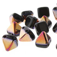 Pyramid Stud 6mm - Jet Sliperit - PYR0623980-29500 - 25 Bead Strand