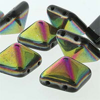Pyramid Stud 12mm - Jet Sliperit - PYR1223980-29500 - 12 Bead Strand