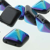 Pyramid Stud 12mm - Jet AB - PYR1223980-28701 - 12 Bead Strand
