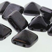 Pyramid Stud 12mm - Jet Travertine Blue - PYR1223980-65431 - 12 Bead Strand