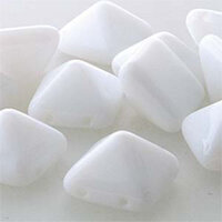 Pyramid Stud 12mm - Chalk - PYR1202020 - 12 Bead Strand