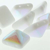 Pyramid Stud 12mm - Chalk AB - PYR1202020-28701 - 12 Bead Strand