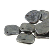 Petal 14mm x 13mm - Jet Hematite - PTL1413-23980-14400 - 50 Bead Strand