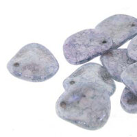 Petal 14mm x 13mm - Chalk Terracotta Blue - PTL1413-02020-15464 - 50 Bead Strand
