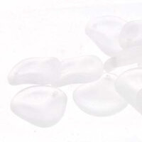 Petal 14mm x 13mm - Matte Crystal - PTL1413-00030-84100 - 50 Bead Strand