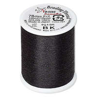 Nozue Sonoko 78D-TEX Beading Thread - 110 Yard / 100m Spool - Black - NS78BK
