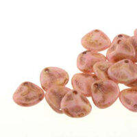 Petal 8mm x 7mm - Chalk Travertine Brown - PTL87-02020-65307 - 80 Bead Strand