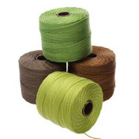 S-Lon Standard Twist Bead / Macrame Cord (TEX210) - Herb Mix - Chocolate / Lemon Grass / Dark Brown / Avocado - 77yd Spools - SLBC-MIX14