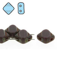 Silky 6mm Table Cut - Opaque Purple Travertine - SQ2C06-23030-86800 - 40 Bead Strand
