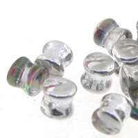 Pellet Beads - 30 Bead Strand - PLT46-00030-29436 - Vitrail Green