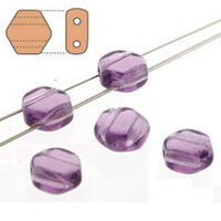 Honeycomb 6mm - HC0620500 - Transparent Tanzanite - 30 Bead Strand