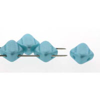 Silky 6mm - Pastel Aqua - SQ206-25019 - 40 Bead Strand