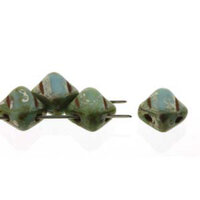Silky 6mm - Blue Turquoise Picasso - SQ206-63030-43400 - 40 Bead Strand