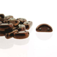 Half Moon 8mm x 4mm - Jet Bronze - HMN84-J14415 - 50 Bead Strand