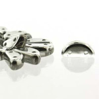 Half Moon 8mm x 4mm - Crystal Labrador - HMN84-C27001 - 50 Bead Strand