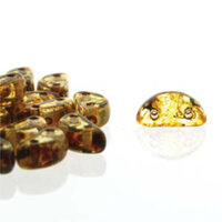 Half Moon 8mm x 4mm - Crystal Picasso - HMN84-C86800 - 50 Bead Strand