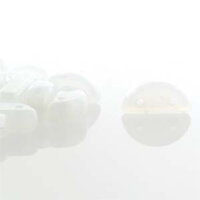 Half Moon 8mm x 4mm - White - HMN84-02020 - 50 Bead Strand