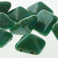 Pyramid Stud 12mm - Turquoise Picasso - PYR1263120-86800 - 12 Bead Strand