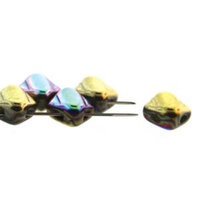 Silky 6mm - Matte Crystal Twinkle Amber - SQ206-00030-98857 - 40 Bead Strand